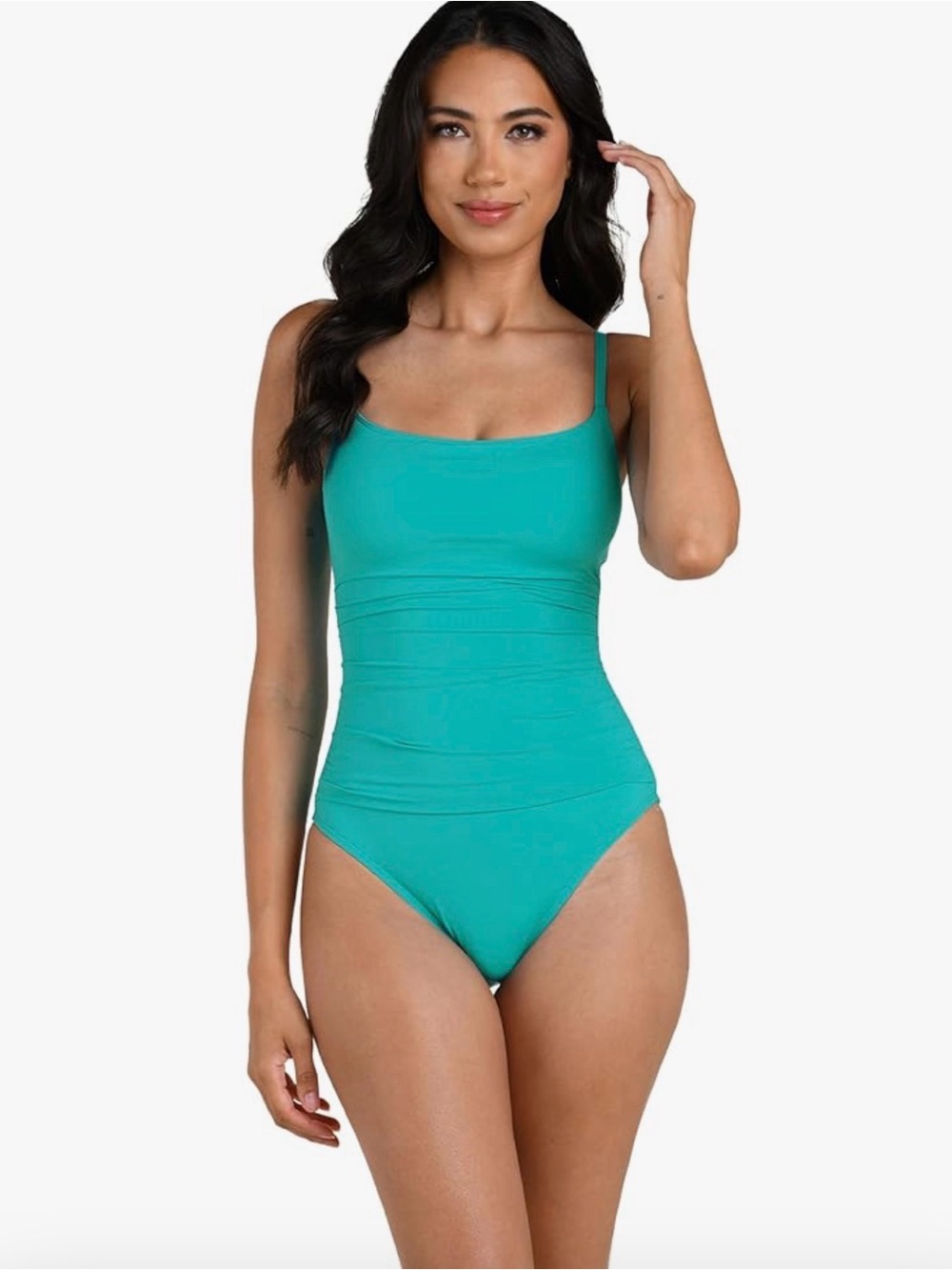 La Blanca Women's One Piece Swimsuit Island Goddess Swimsuit Size 14